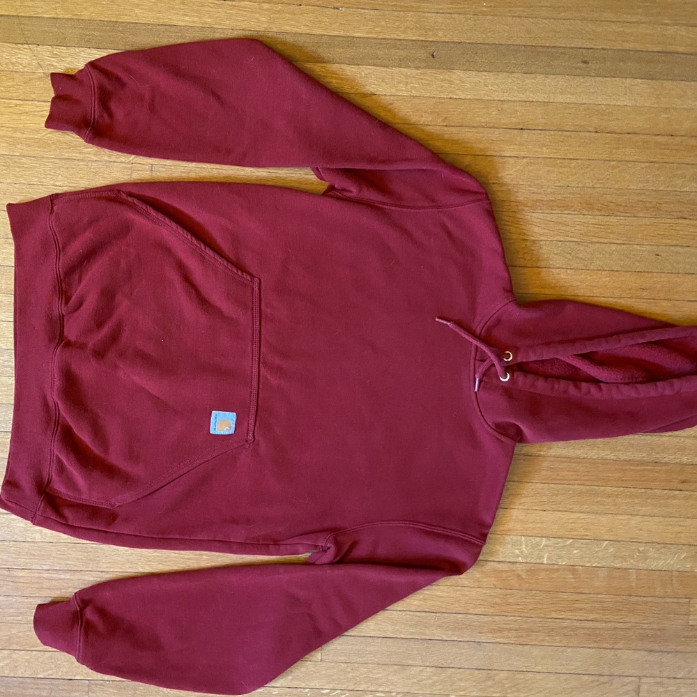 Carhartt original fit red hoodie, size small.